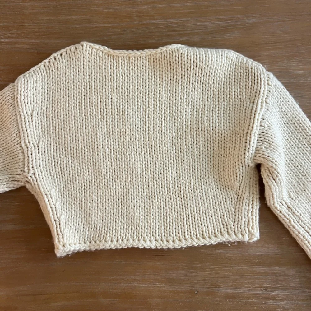 SOLAÍ the label Cream Knit Sweater - Picture 4 of 7
